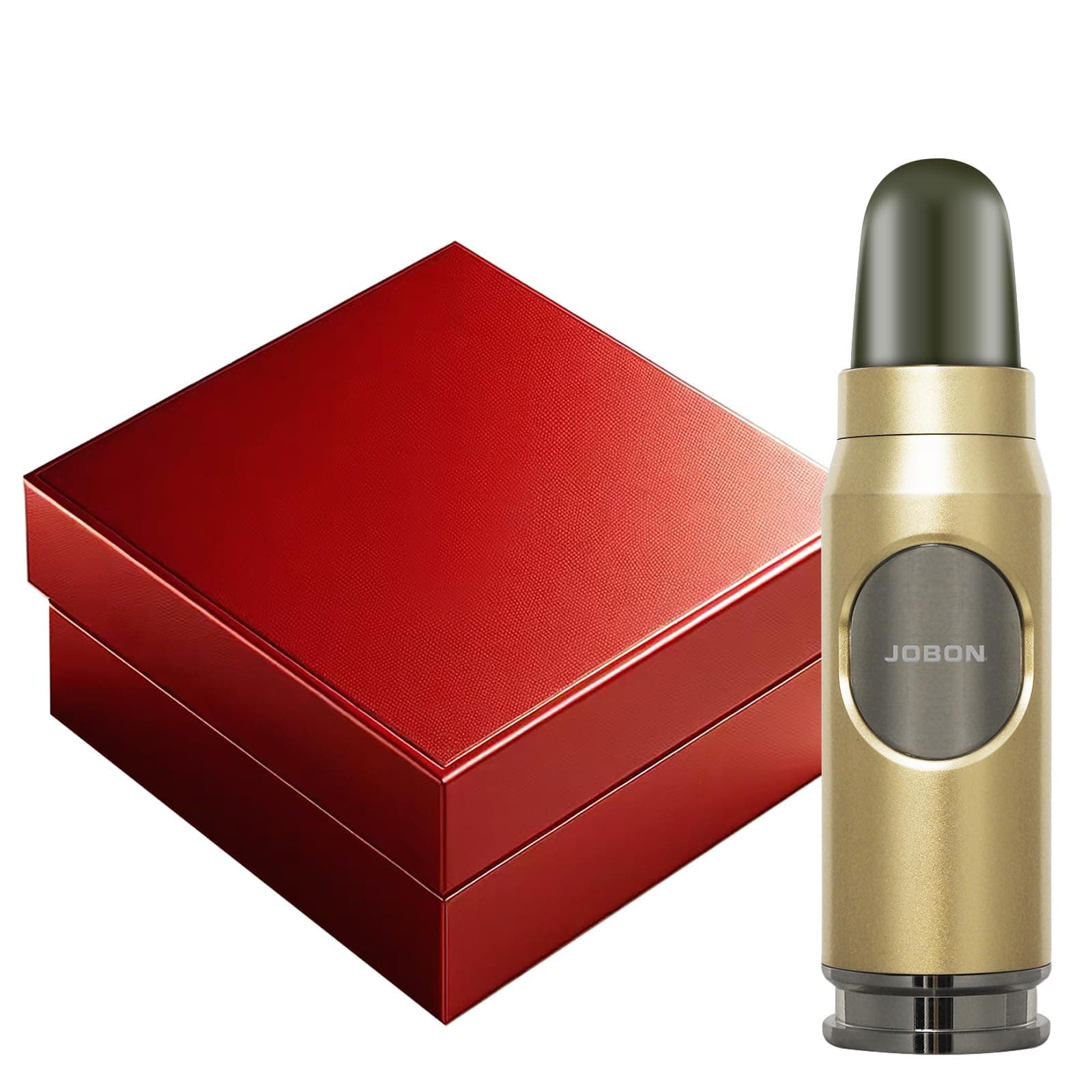 Windproof Butane Torch Lighter - Refillable Jet Flame Lighter Bullet Shaped for Candles, Outdoor, Desserts, and Baking, BBQ & Emergency Survival Gear (Butane Not Included) (Champagne Gold)