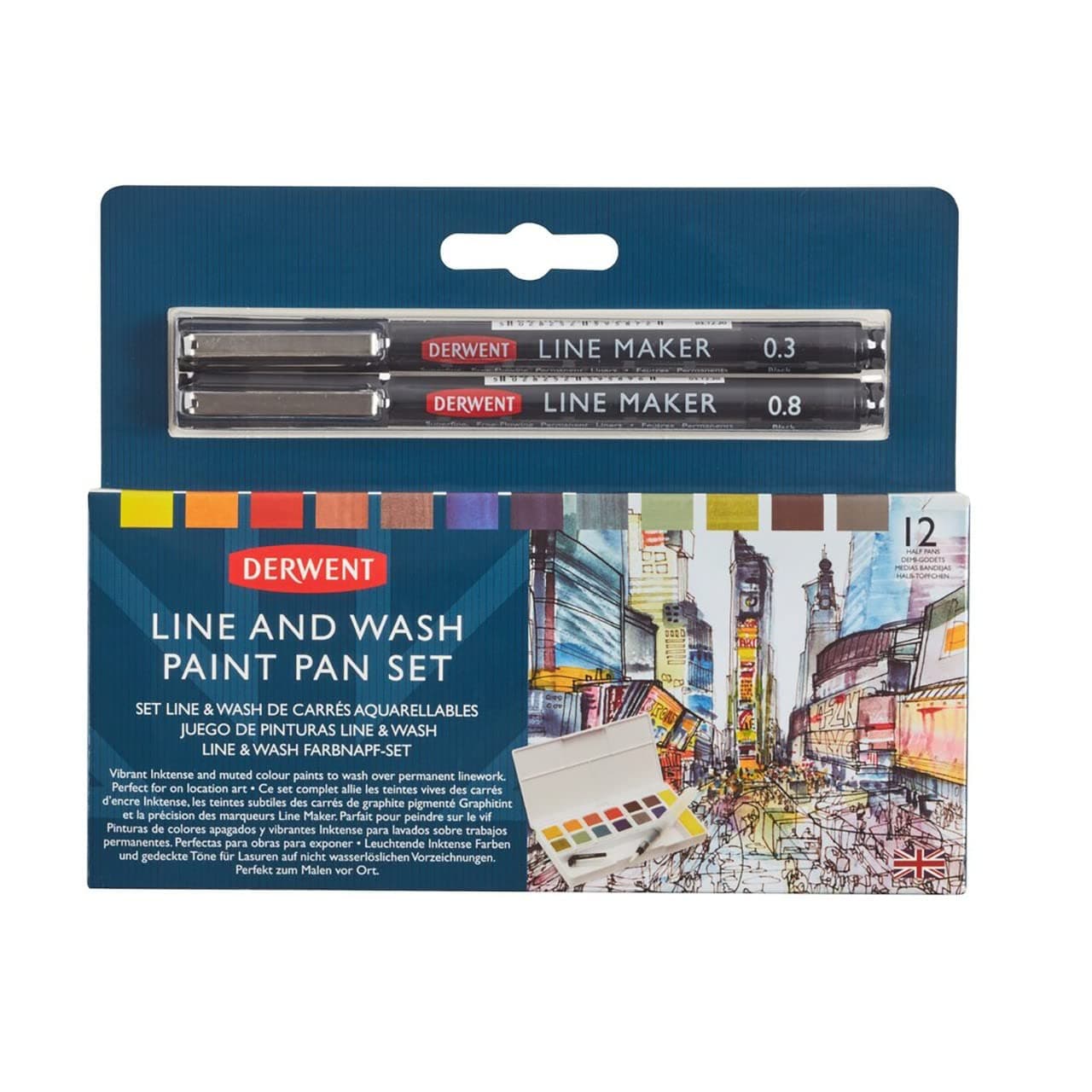 LINE AND WASH PNT PAN SET/12