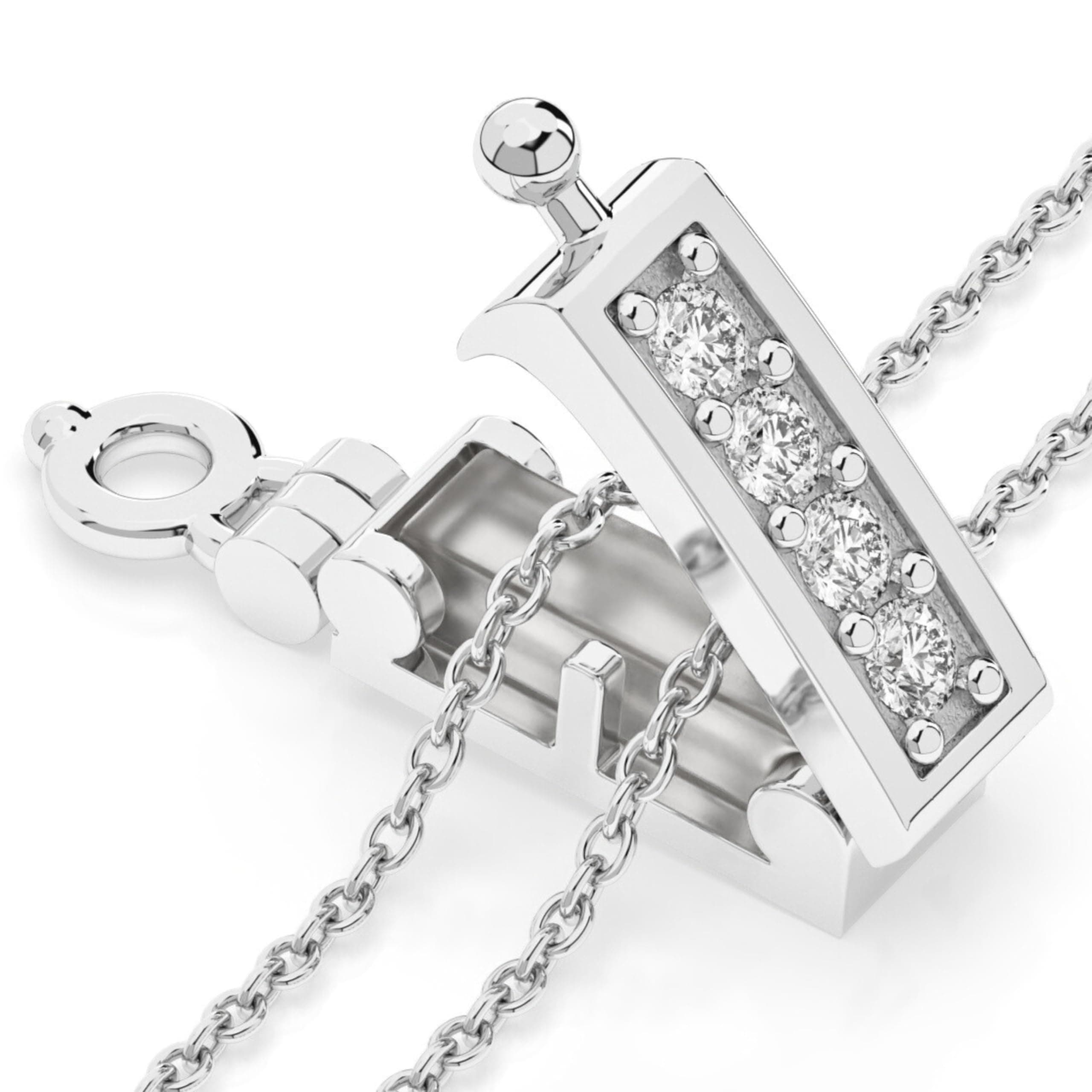 Necklace Shortener 2 Pc Set for Thin Chains 18K Gold Plated Brass Necklace Shortener Clasp with Cubic Zirconia Accents