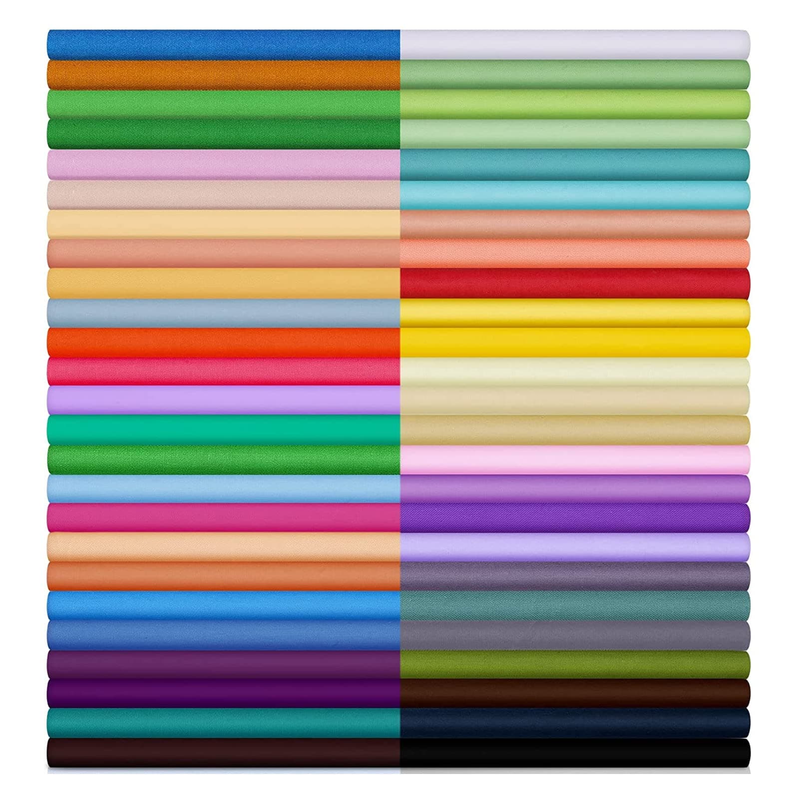 60 Pcs Cotton Fabric Bundle Fat Quarters for Sewing and Quilting Colorful Fabric Bundles Precut Square for DIY Craft Patchwork(10 x 10 Inch)