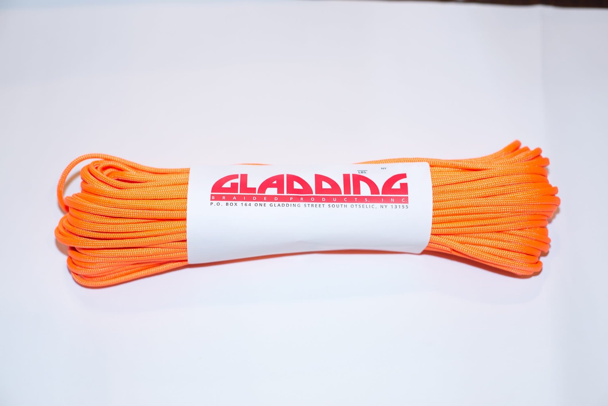 Gladding 550 Paracord (7-Strand) 100Ft. (Neon Orange)