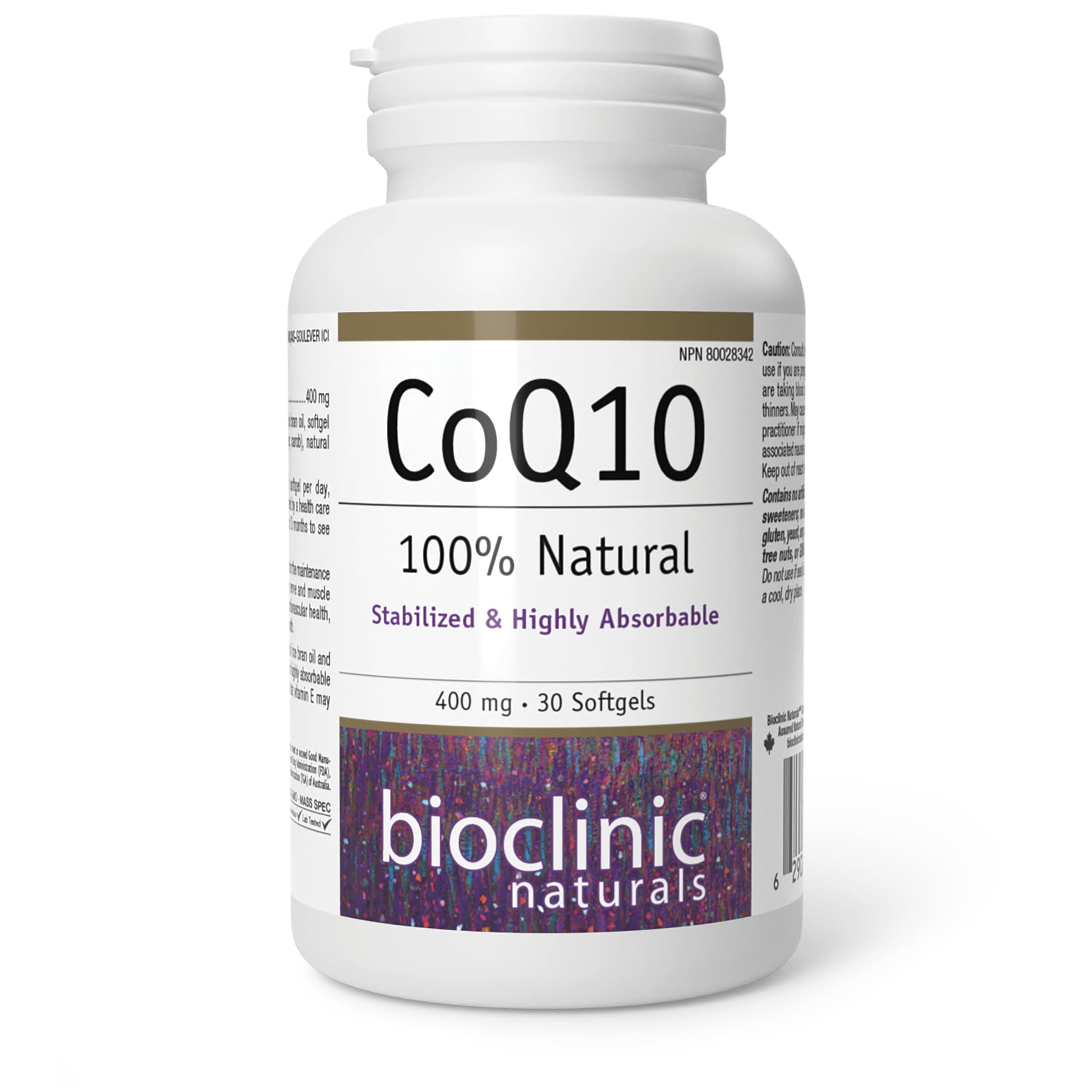 Bioclinic Naturals - Coq10 400 mg - 30 Softgels