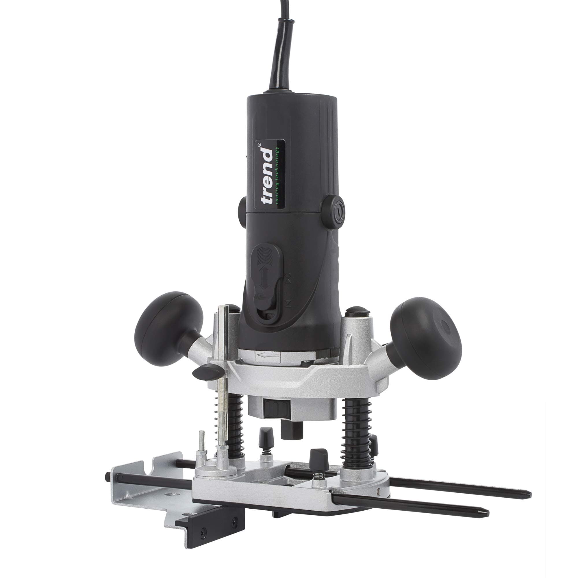 T4 1/4 Inch Variable Speed Workshop Router and Kitbox, Perfect for Hinge Cutting, Timber Profiling & Hand Carving, 850W, 240V, T4EK