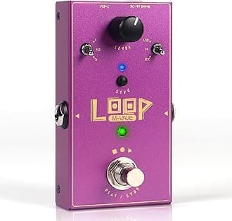 Loop Pedal for Electric Guitar,Stereo Looper Pedal with 3-Gear Speed Control, 3-Track 11 Mins Looper Recording Capacity, Support Import/Export in Editor Software. (DC 9V/300 mA)