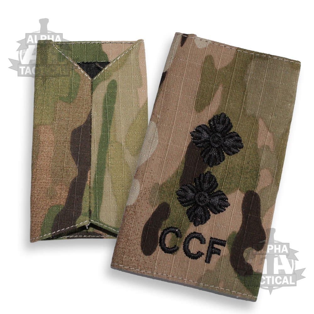 Black Lieutenant CCF Rank Slide Multicam MTP (Single)