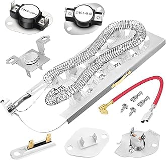 【Upgraded】WP3387747 3387747 Dryer Heating Element for Whirlpool Cabrio Duet Kenmore Elite Maytag bravos xl Dryer WED5100HW1 WED5500XW1 WED5700AC1 WED6120HW1 WED6620HW1 MED5500FW1 MED6230RHW1