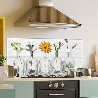 Tempered Glass Kitchen Backsplash, Stove Back Cover, Stove Splashback, Cutting Board, Kitchen Sink Splash Guard, Home Wall Decor (30x24'')