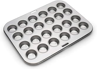 Stainless Steel Mini Muffin Pan, 24 Cup