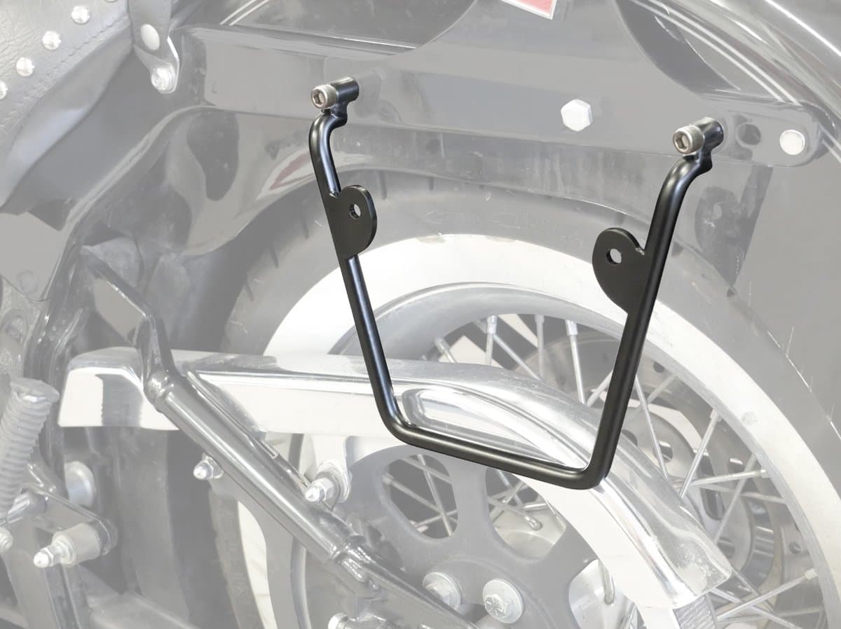 Buffalo BAG SADDLE BAG Reversible Frame Mount for HD Softail Fat Boy & Fat Boy Special (1984) with Hole Spacing 235 mm