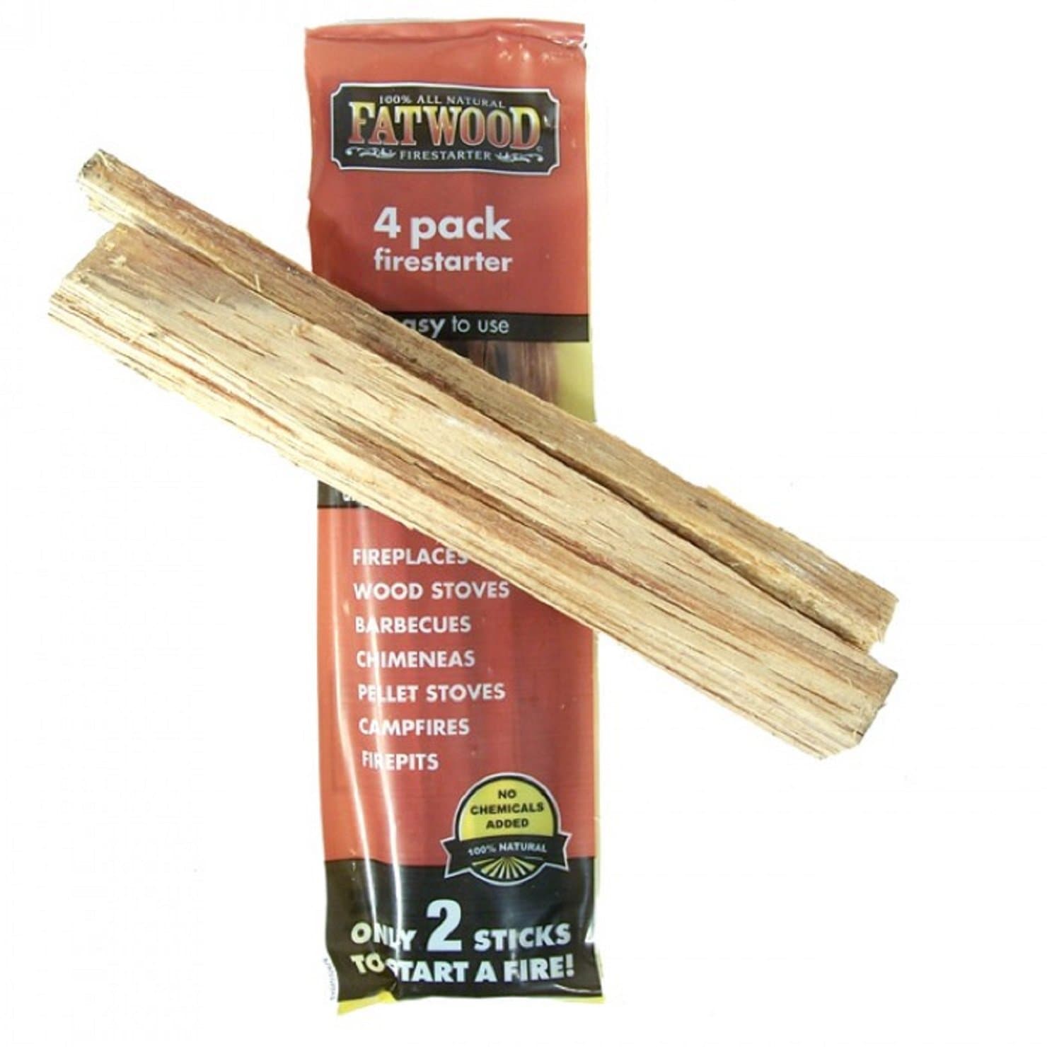 Fatwood Firestarter 4 Stick Poly Bag, 26-Count
