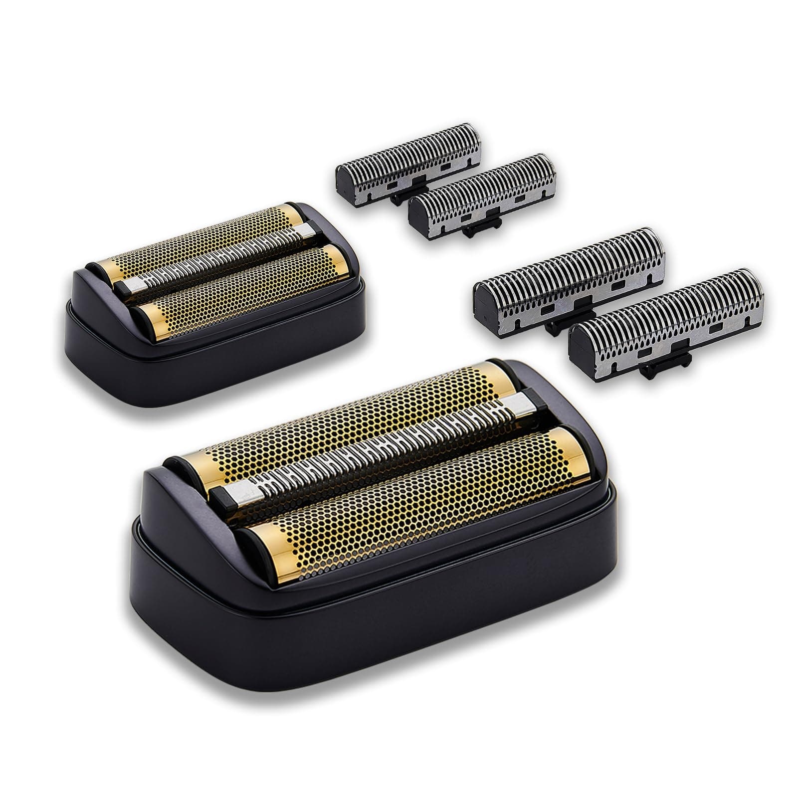 2 Pack Shaver Replacement Foil & Inner Cutters Compatible with Andis 17300 reSURGE Electric Shaver,Black