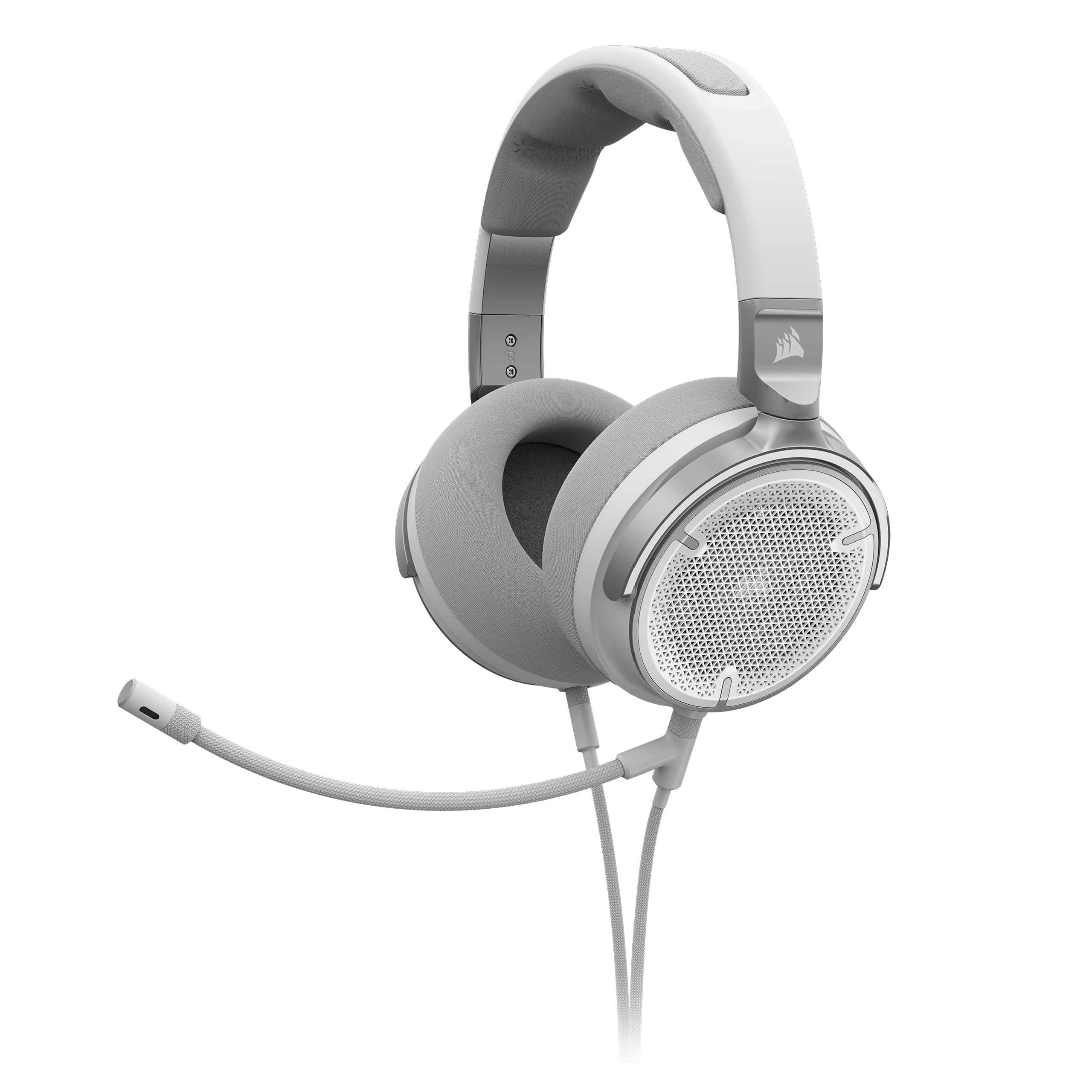 Virtuoso PRO Wired Open Back Gaming Headset - Detachable Uni-Directional Microphone - 50mm Graphene Drivers - 20Hz-40 kHz Frequency Reponse - White