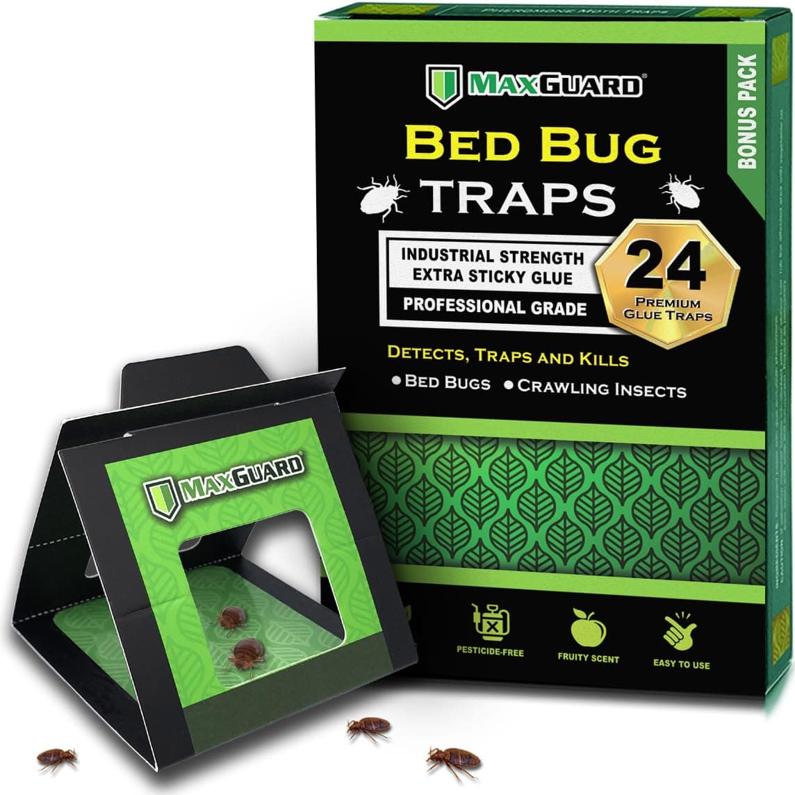 - Bed Bug Traps (24 Traps) Non-Toxic Bed Bug Detection Traps. Detects, Traps, and Kills Bed Bugs and Crawling Insects Such as Spiders, Crickets, Cockroaches and Ants