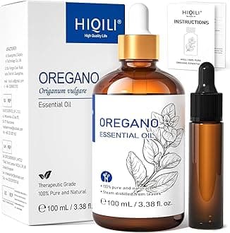 100 ML Oregano Essential Oil, 100% Pure Natural Oregano Oil for Diffuser, Skin, Cleaning - 3.38 Fl Oz