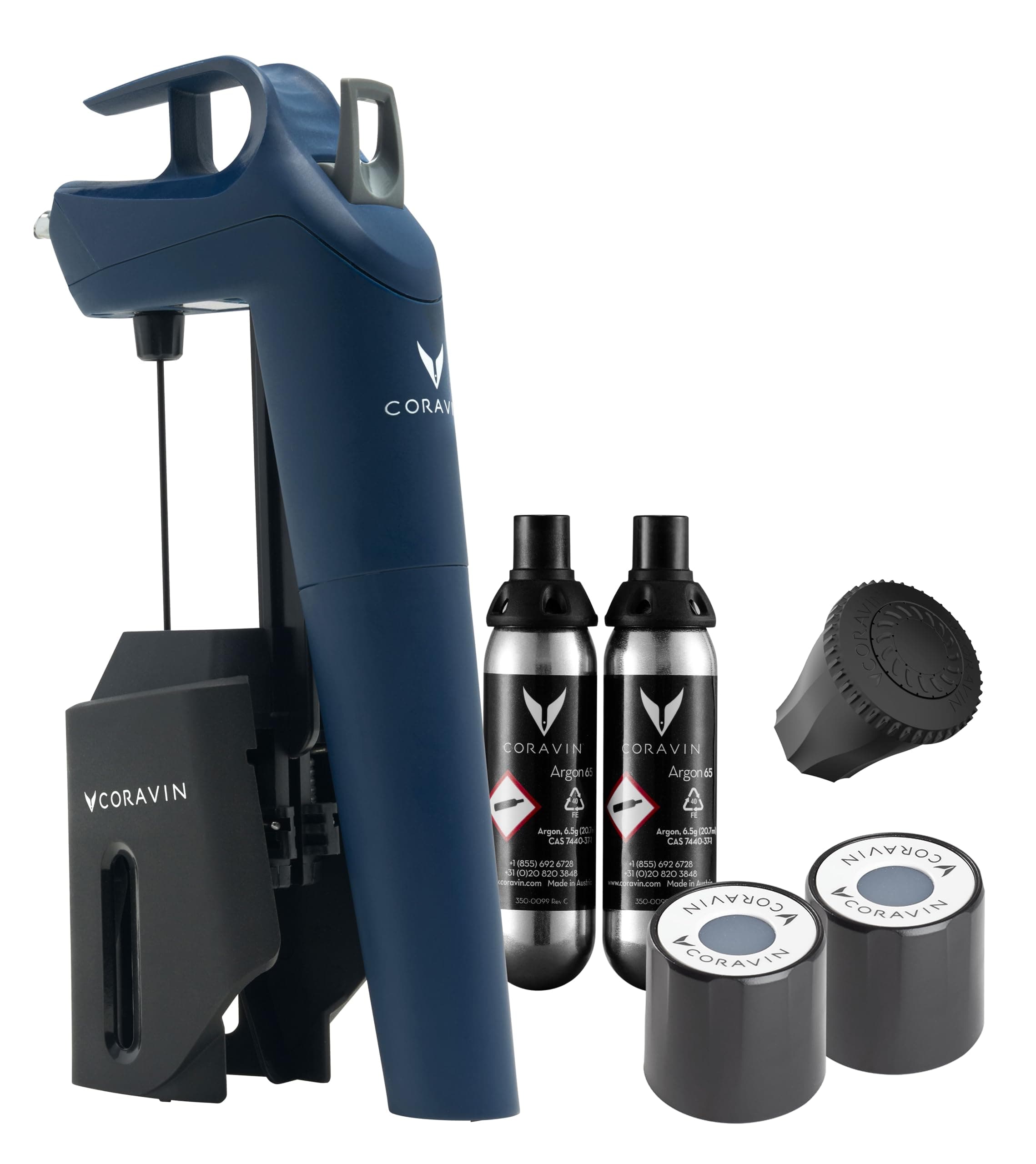 Coravin Timeless Three Plus Wine Storage System - Deep Sea Blue