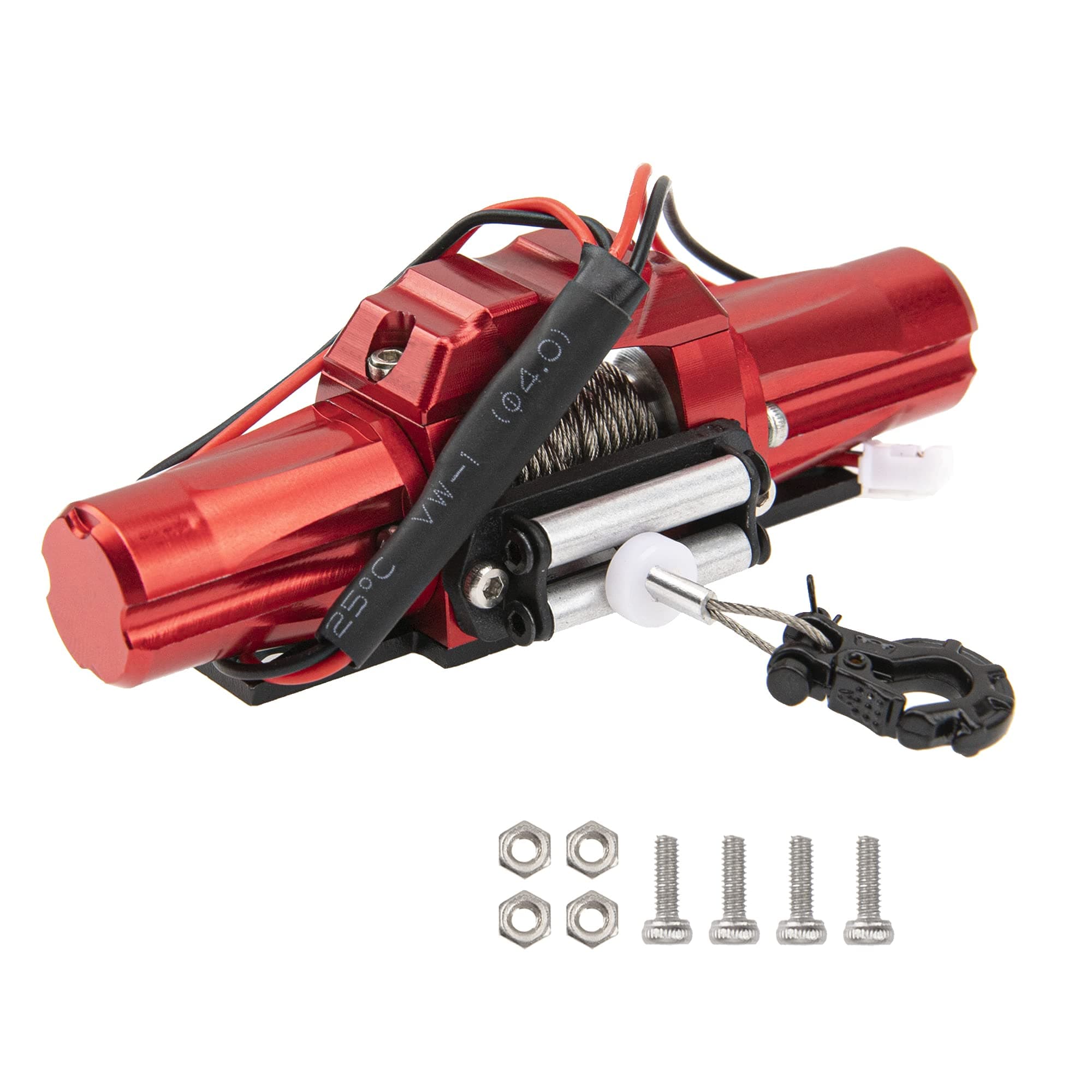 RC Car Winch,Universal Simulation Winch with Dual Motor Compatible with Traxxas TRX4 Axial SCX10 90046 D90 1/10 Scale RC Crawler Car