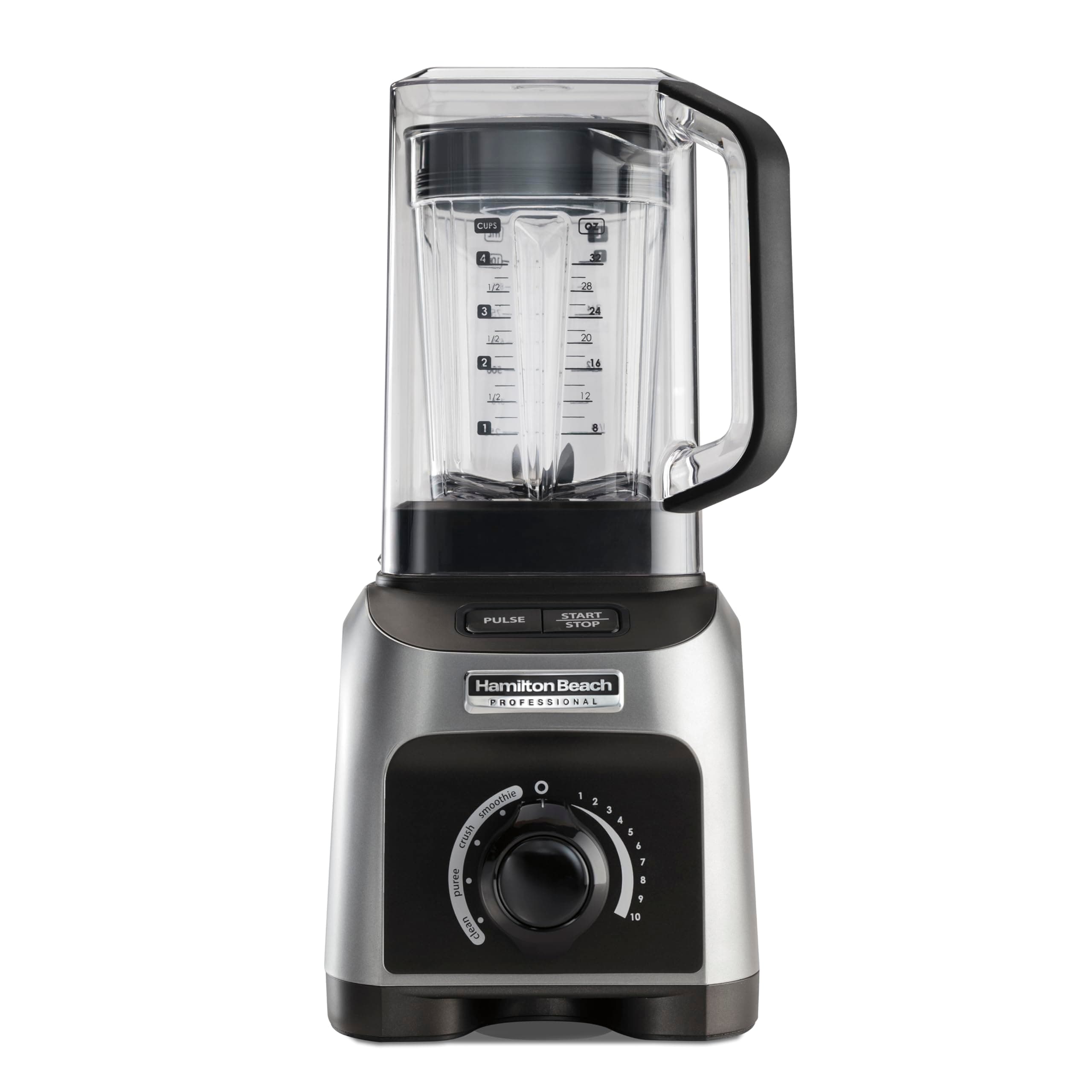 Hamilton Beach Professional 1500W Quiet Shield Blender with 32 oz BPA-Free Jar & 4 Programs, Silver (58870)