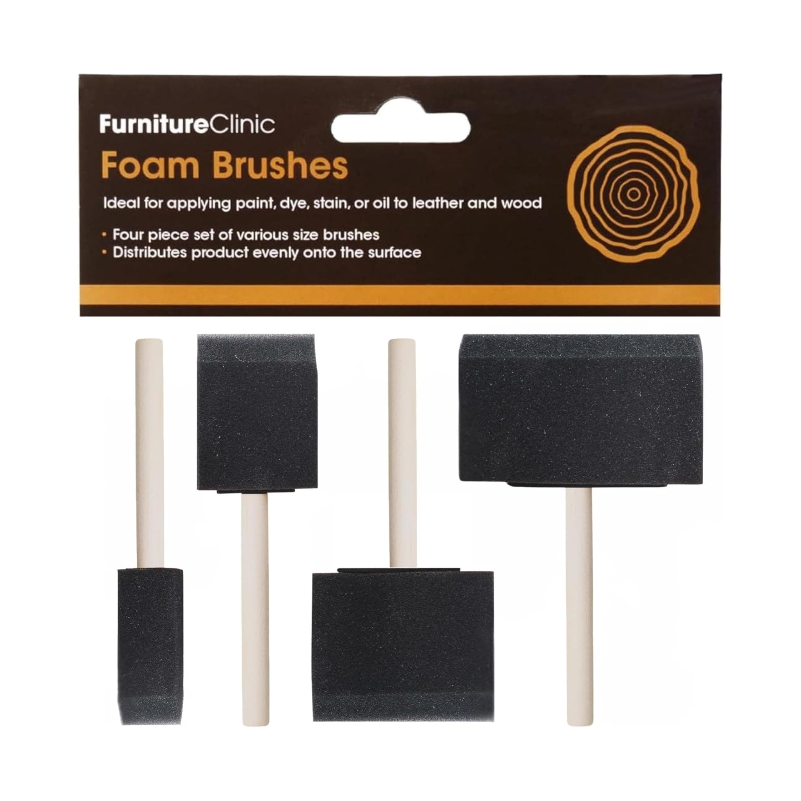 Set of 4 Foam Brushes