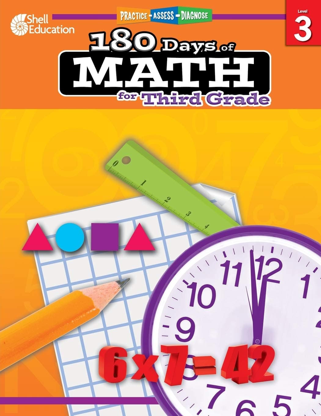 180 Days™: Math for Third Grade: Practice, Assess, Diagnose (180 Days of Practice)