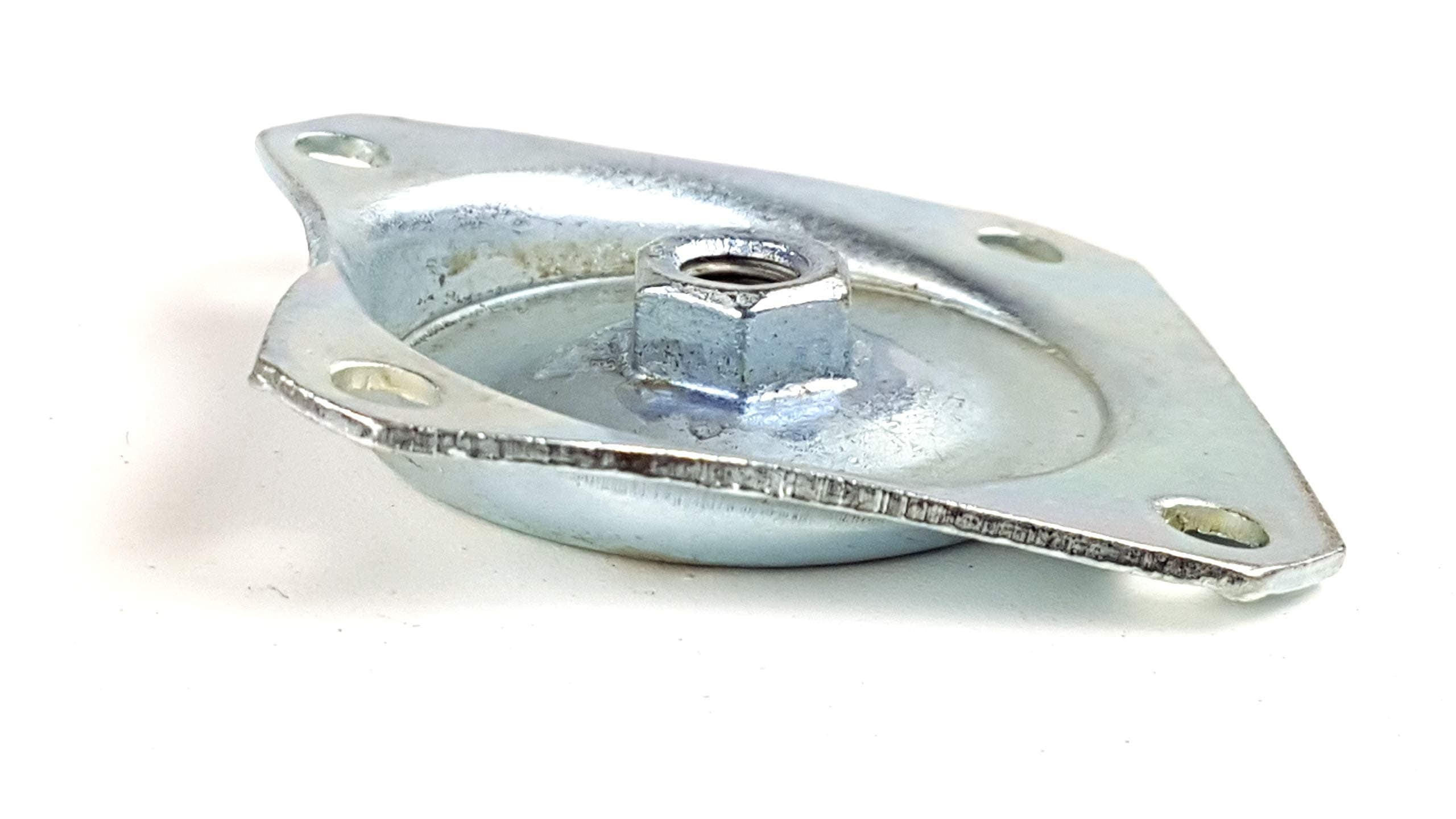 KNIGHTSBRANDNU2U FLANGE NUTS DNUT TNUTS 3 POINT FIXING ANGLE PLATES M8 M10 GLIDES DOMES PUSH IN CASTOR FITTINGS FURNITURE