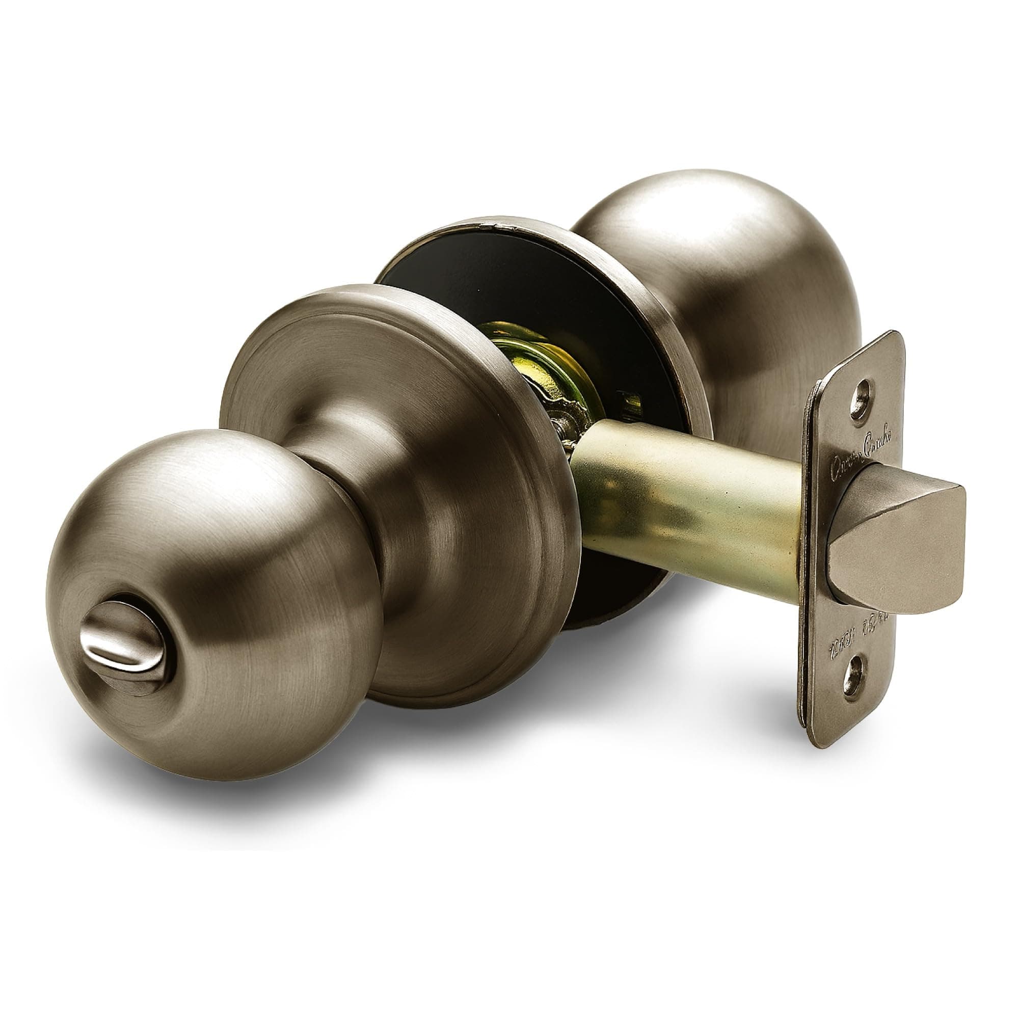 Copper Creek 1 Pack Antique Brass Ball Door Knobs - Privacy - BK2030AB