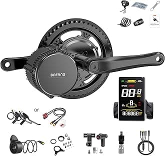 BAFANG 750W Mid Drive Kit,Mid Drive Ebike Conversion Kit Brushless Upgraded Motor with LCD Digital Display Chainring for Commuter Bike,Recumbent Trike,Mountain Bike,Cargo Bike