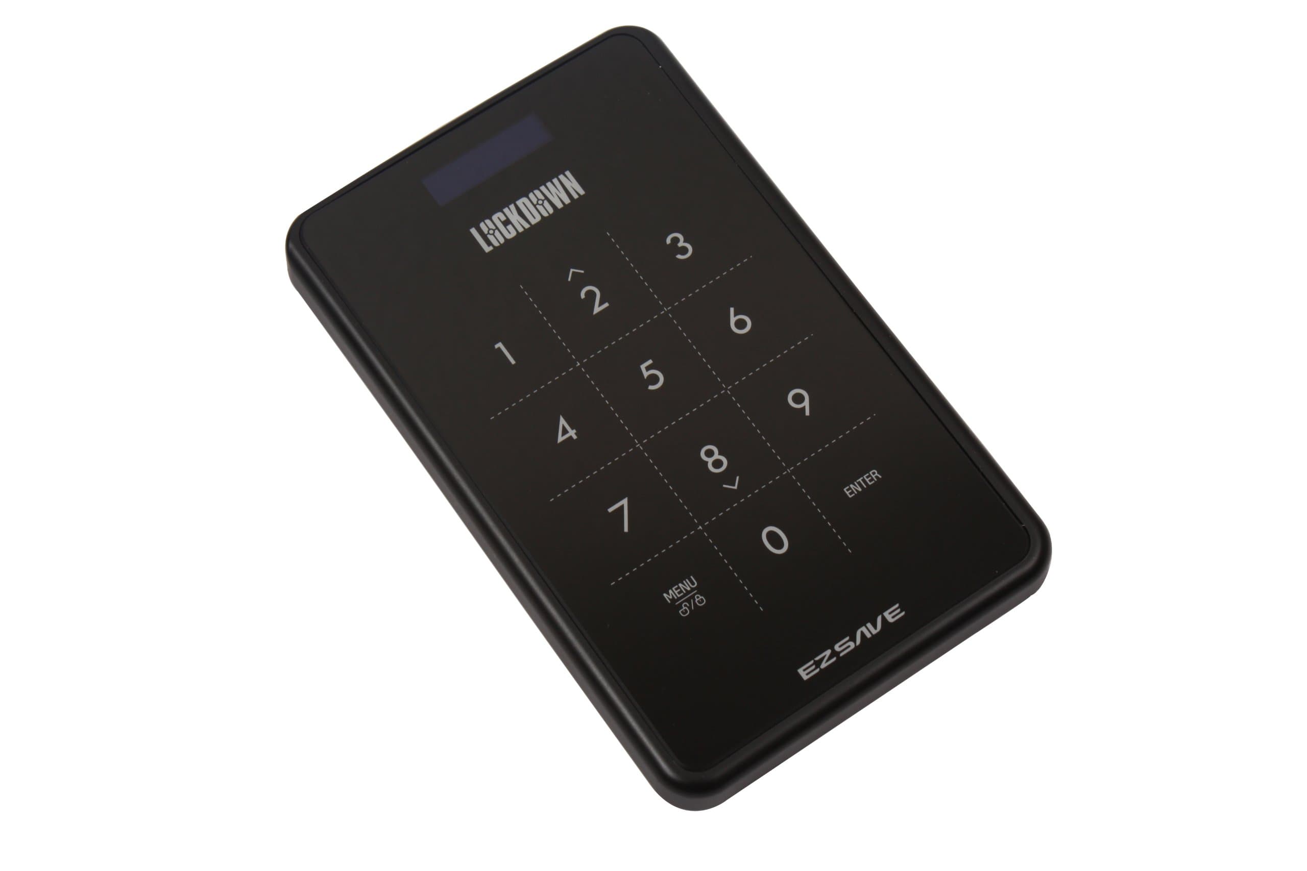 2.5 inch Lockdown Pin Encrypted External SATA HDD Enclosure