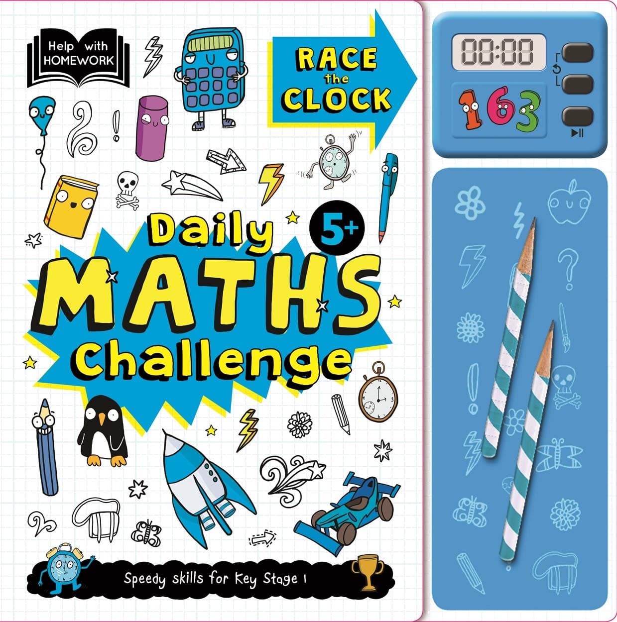 Help With Homework: 5+ Daily Maths Challenge Hardcover – 21 July 2019