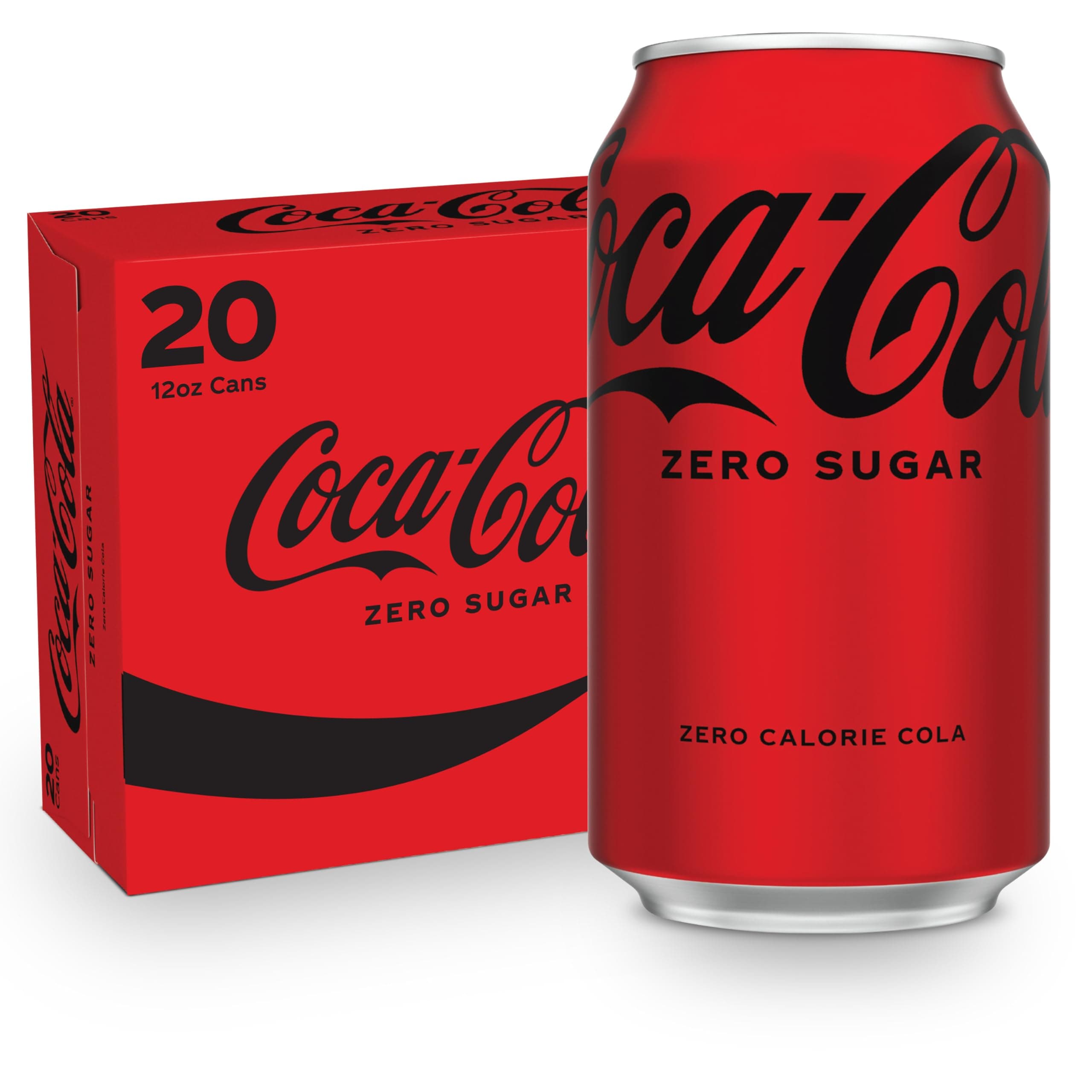 Coke Zero Sugar Diet Soda, 12 Fl Oz (pack of 20)