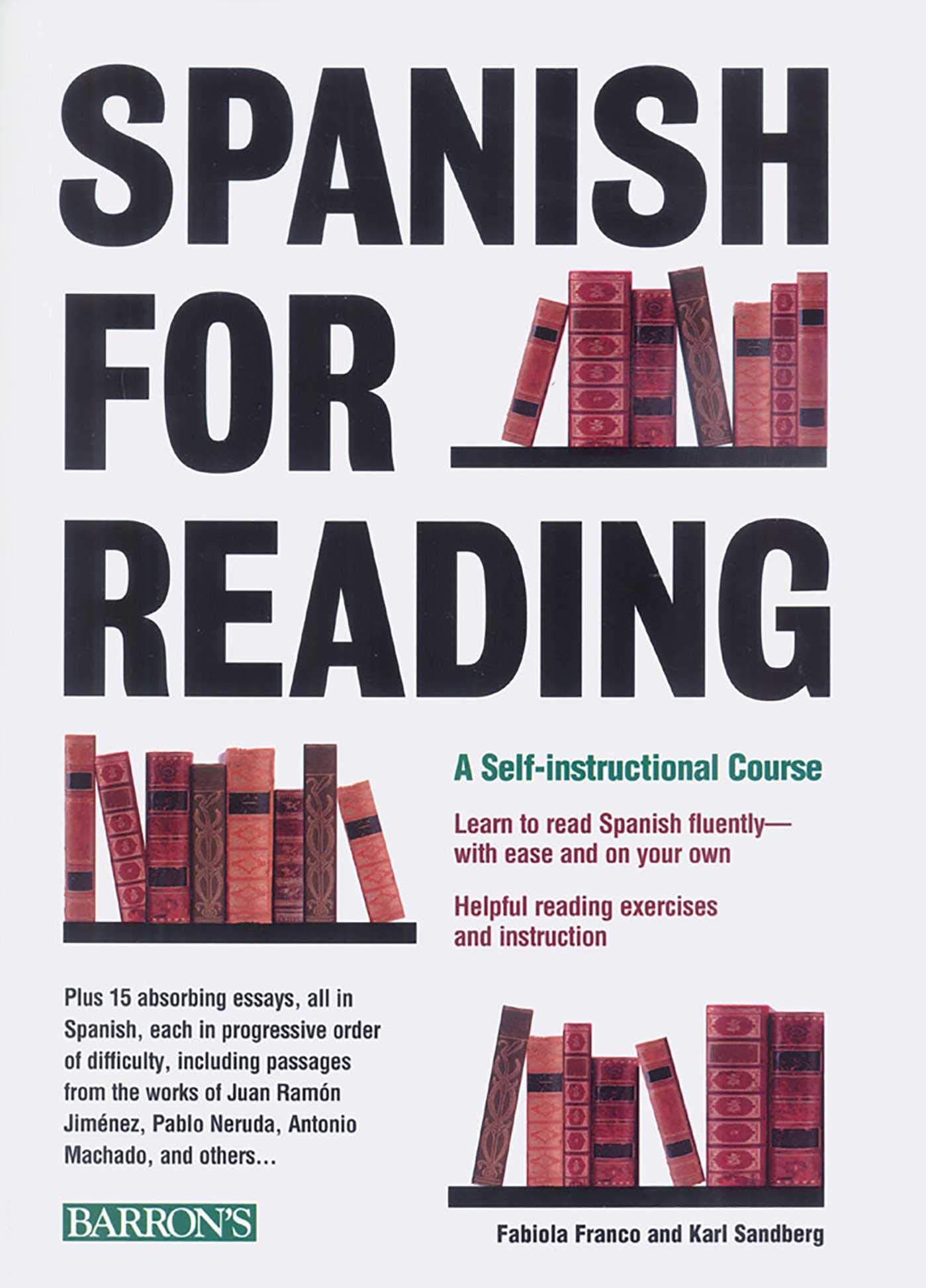 Spanish for Reading: A Self-Instructional Course (Barron's Foreign Language Guides) Paperback – March 1, 1998