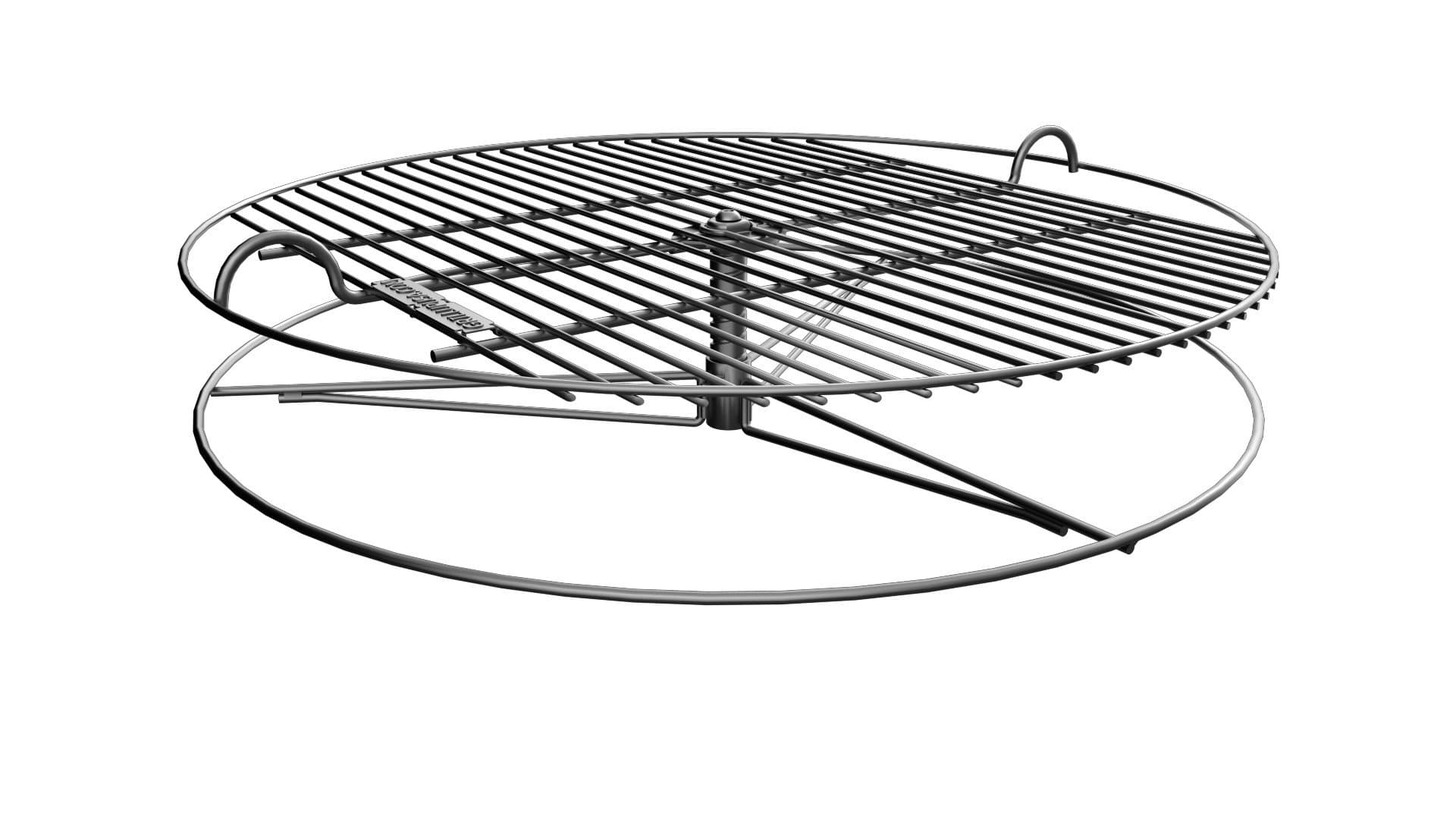 GrillUp Height Adjustable Replacement Grill Grate Cooking Grid | Charcoal Grilling Made Easier | 100 Percent Stainless Steel | Fits Weber and Other Round 22-22.5 Inch Charcoal BBQ Kettle Grills