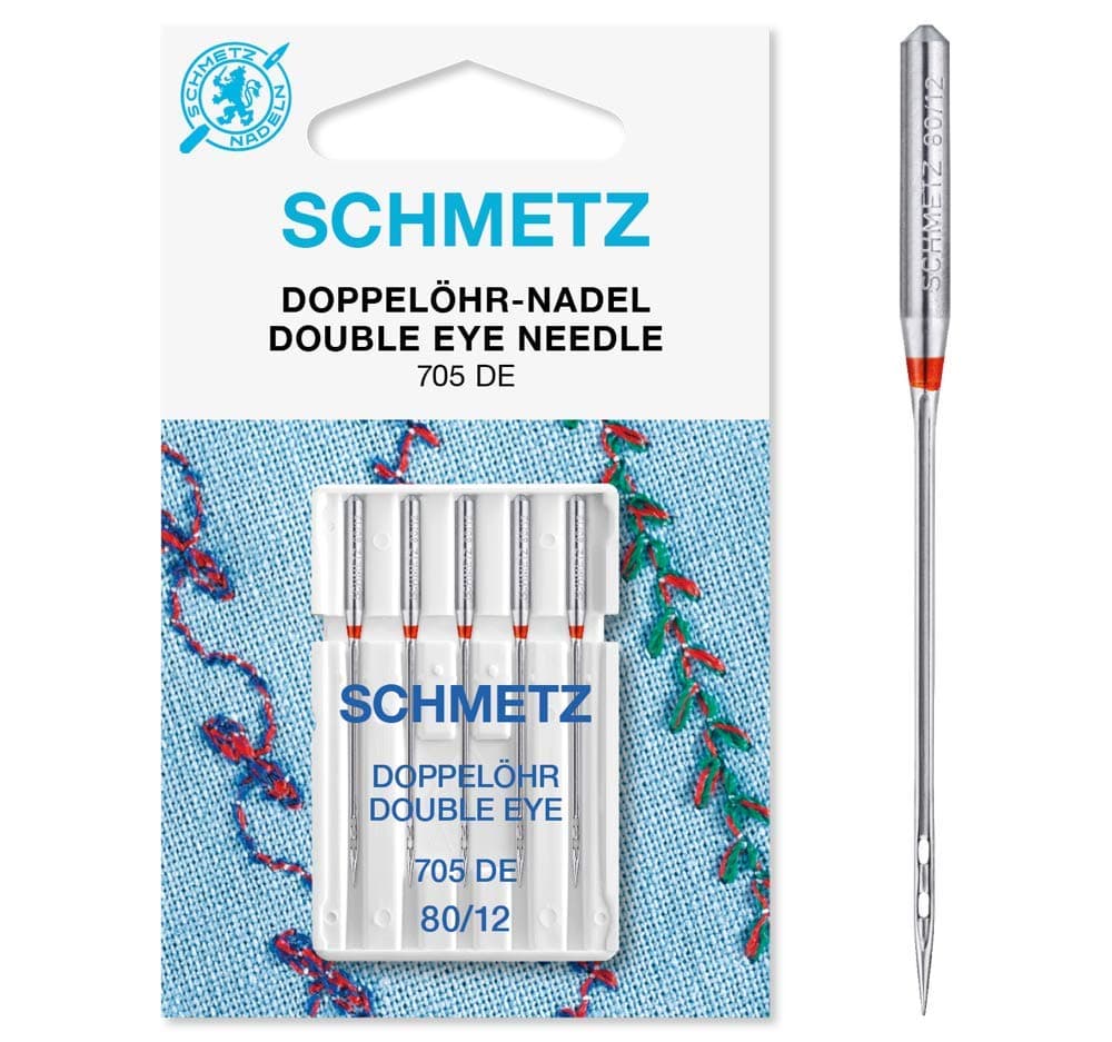 Sewing Machine Needles Schmetz - Double Eye, Size: 80/12, Single Packet
