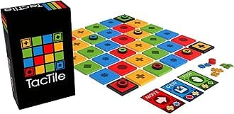 Tactile - Find Colorful Pathways and Create Action Cascades | Abstract Strategy Engine Building Board Game | Modular Wood Board | Competitive Strategy Game for Families and Adults | 2-4 Players