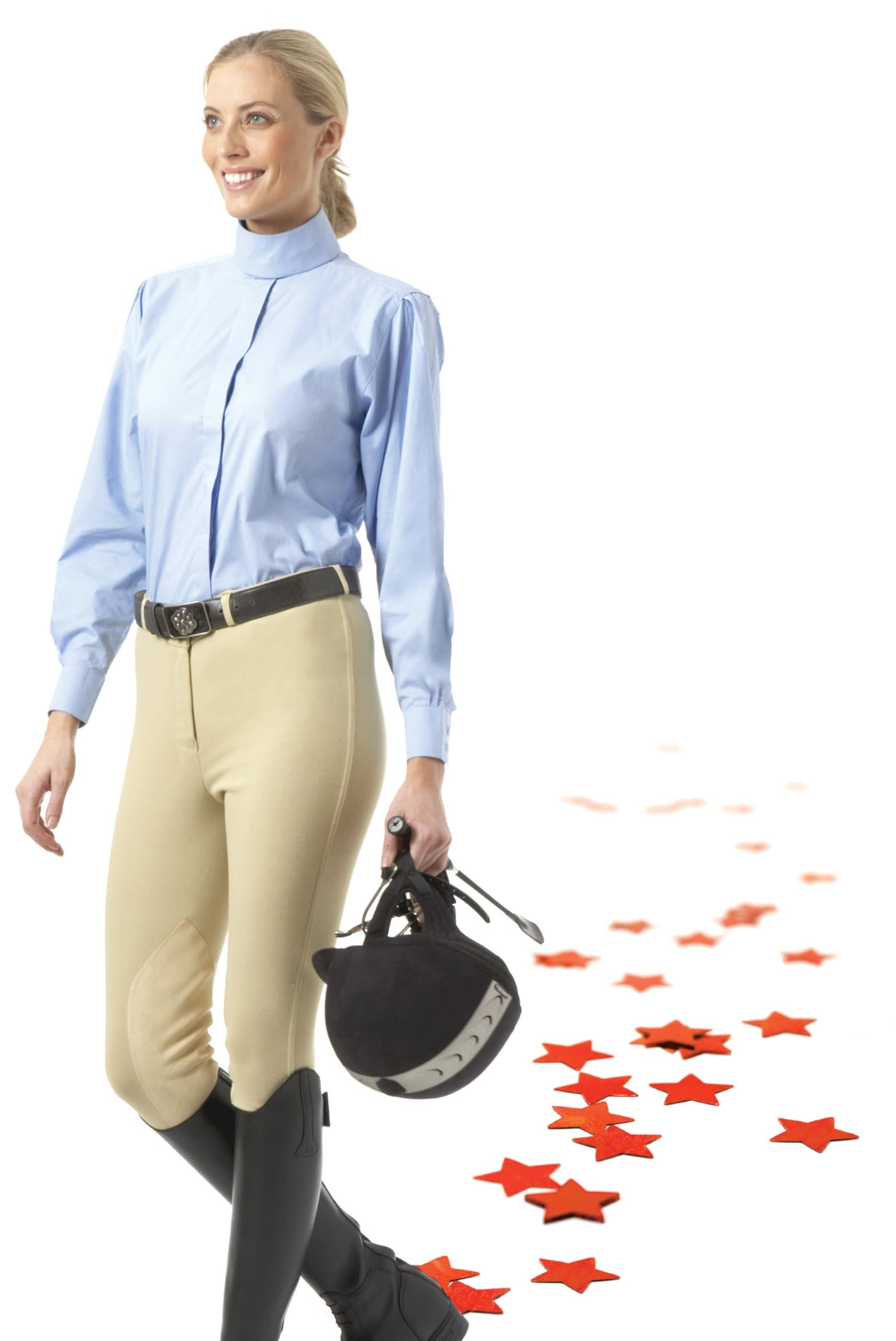 Equi-Star Ladies Pull On Breech (Black, 30)