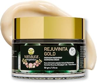 Rejuvinita Gold 32+ | Overnight Cream for Glowing Skin | Anti Ageing Night Cream for Women and Men | Pigmentation & Wrinkles | Tanning & Dullness | for 32-45 Age groups
