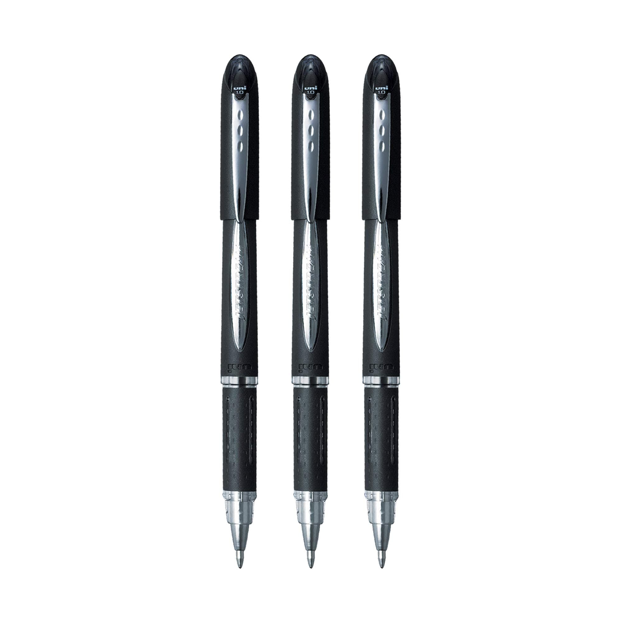 UNI-Ball Jetstream SX-210 Roller Ball Pen (Black Ink, Pack of 3)