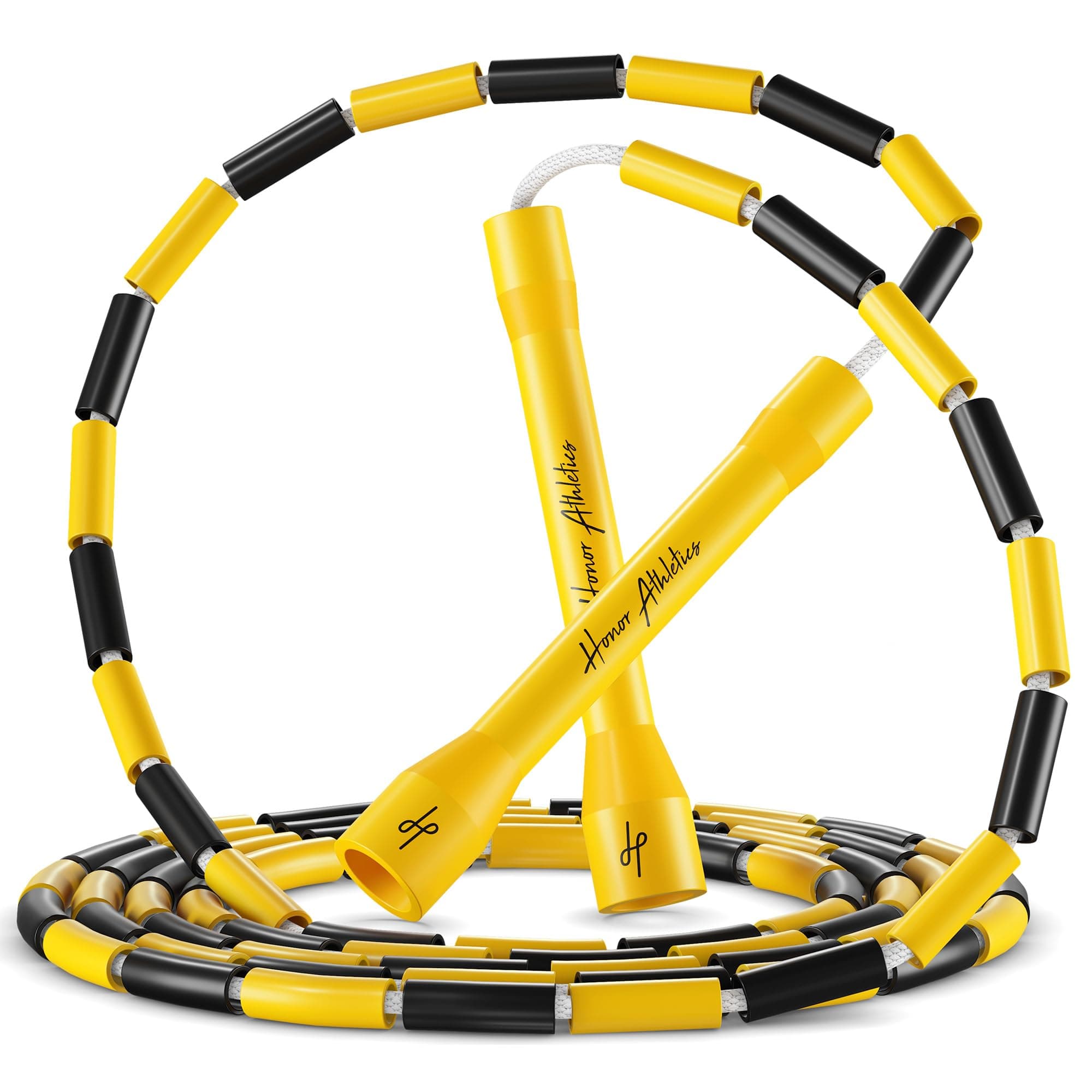 2.0 Beaded Jump Rope - Adjustable with Unbreakable Handles & Shatterproof Beads for Enhanced Fitness Training