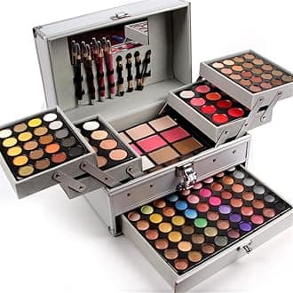 Pure Vie® Professional 132 Colours Eyeshadow Concealer Blush Lip Gloss Palette Makeup Contouring Kit - Ideal for Professional and Daily Use