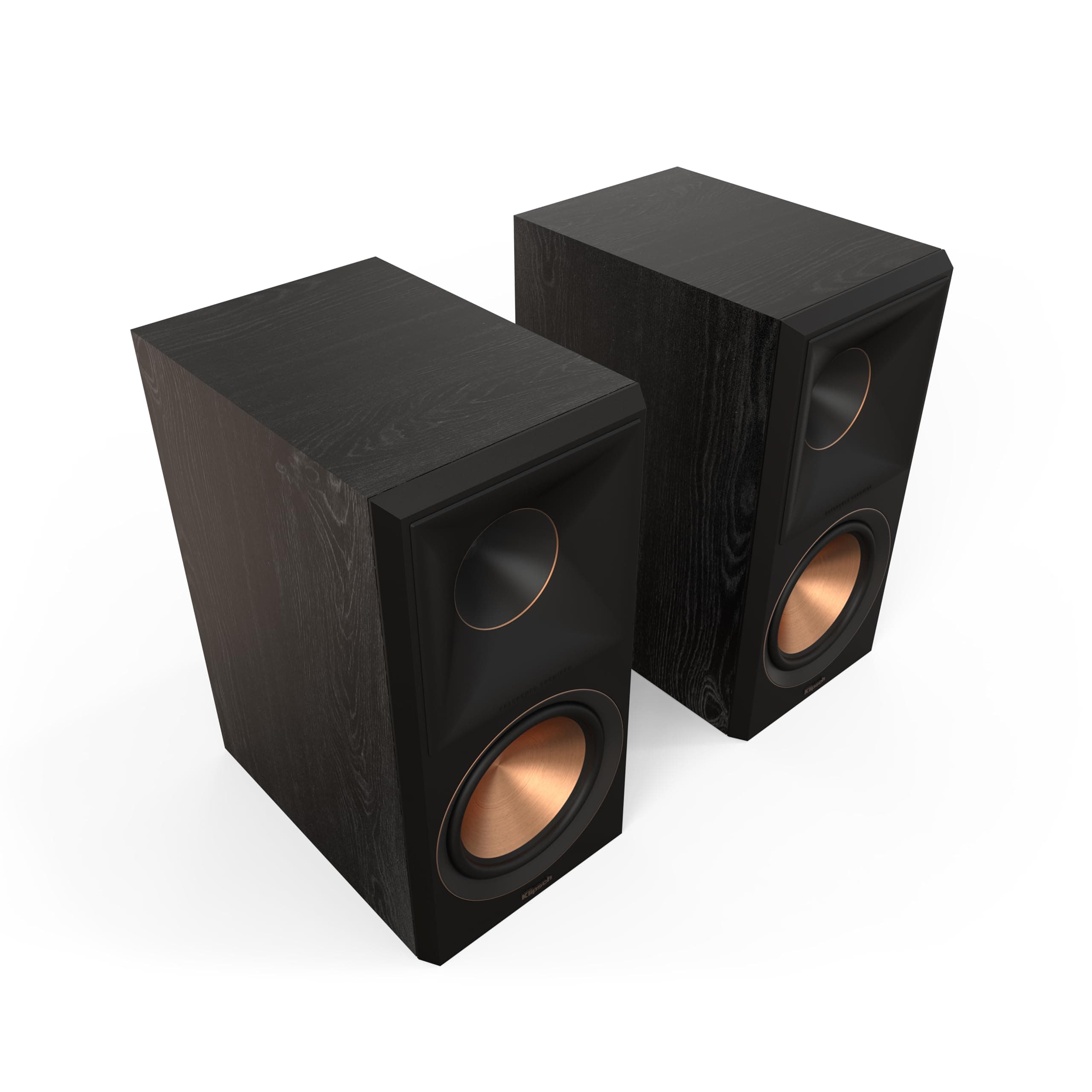 Klipsch Reference Premiere RP-600M II Bookshelf Speaker Pair with All-New Larger 90° x 90° Hybrid Tractrix Horn, 6.5 Cerametallic Woofers for Dynamic Home Theater Sound in Ebony, Wired