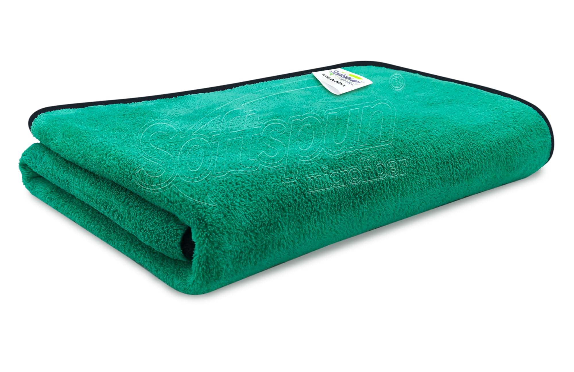 SOFTSPUN Microfiber Bath Towel 1 pc Parrot Green ! Ultra Absorbent Super Soft & Lightweight Quick Drying for Men & Women Daily Use Extra Large Size Unisex.