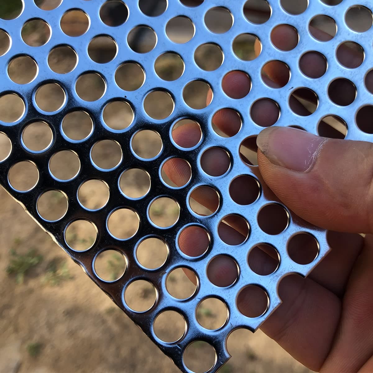 Perforated metal sheets 0.32" 1/3" 8mm