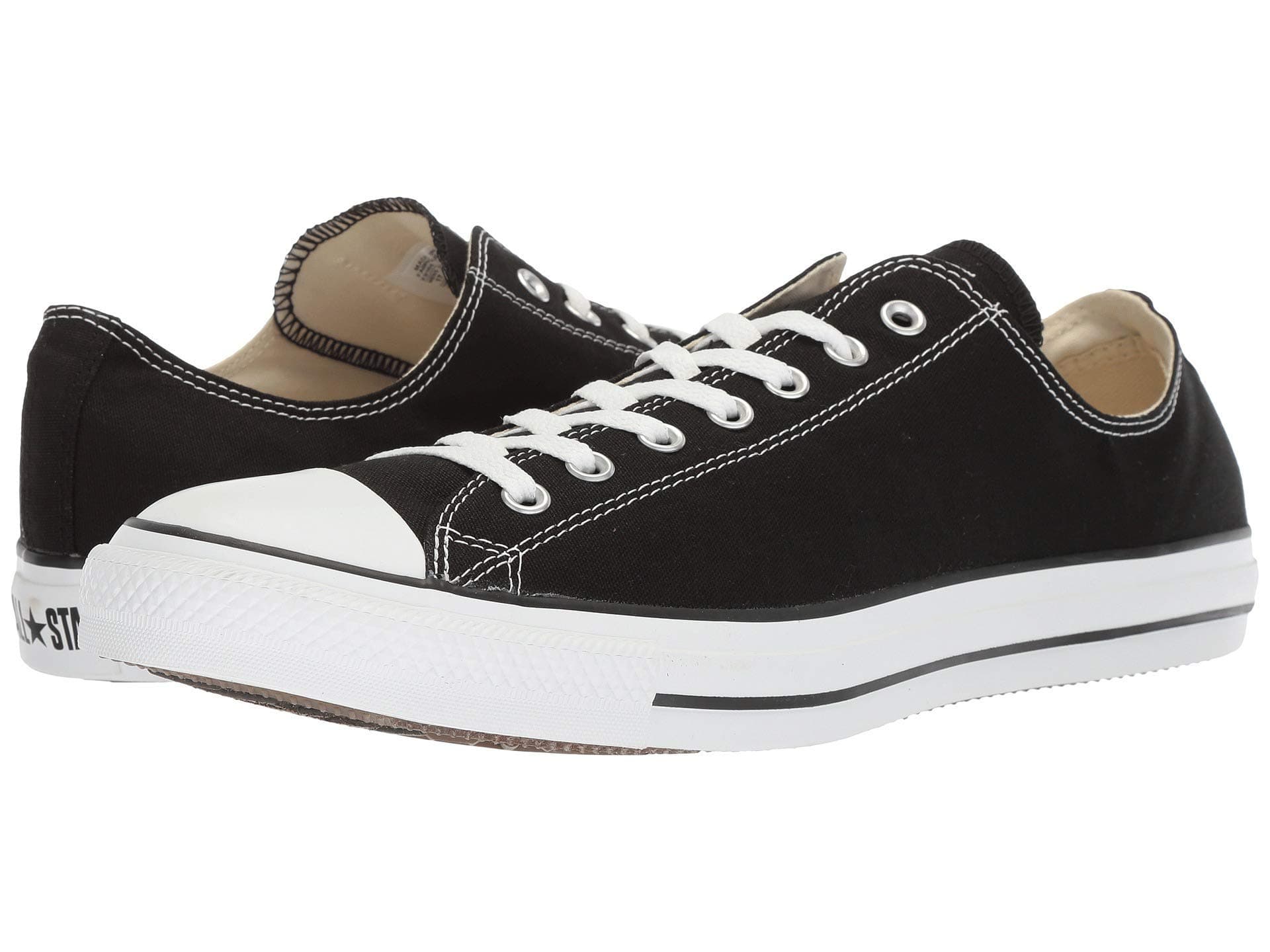 ConverseMen's Low-Top, Black White, 7.5