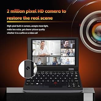 HAICOTECH 7 inch Mini Laptop, 12th Gen N95 Touchscreen Pocket Computer, 32GB RAM 2TB SSD Ultrabook Notebook 2.0MP Win-11 Pro, Mini HDMI, TF Card - for Office/Travel/Students