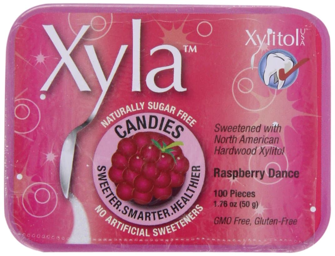 Xyla , Raspberry Dance, 100-Count Mints (Pack of 6)