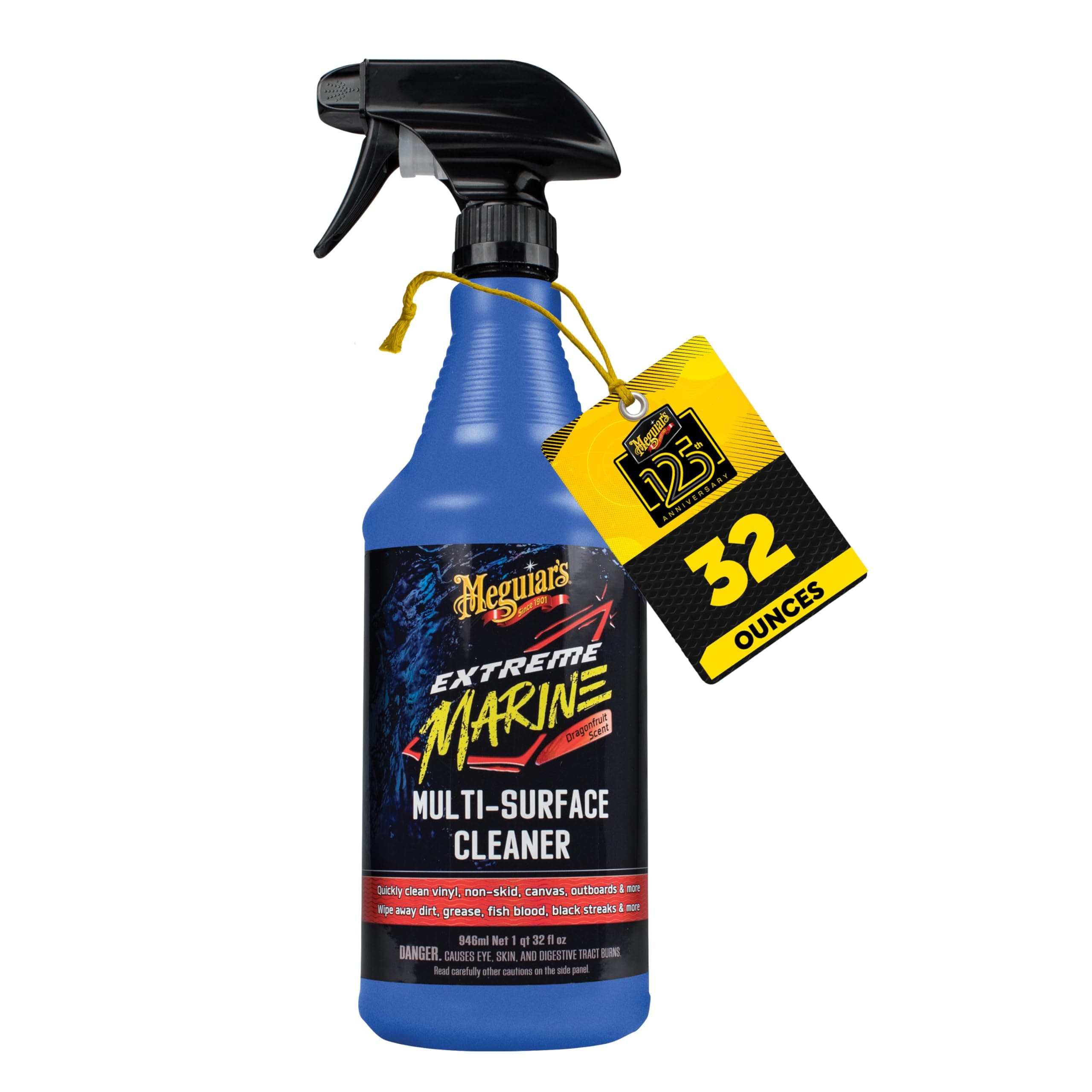 Extreme Marine Multi-Surface Cleaner M180332 - Pro Multi-Surface Cleaner for RV and Marine Detailing, Removes Dirt Grime & Stains from Vinyl, Gel Coat, Non Skid, Carpet and More, 32 Oz Spray