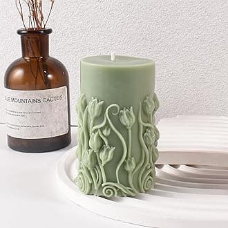 Silicone Curved Flower Resin Mold - Spiral & Cylinder Molds for Resin Casting & Candle Making