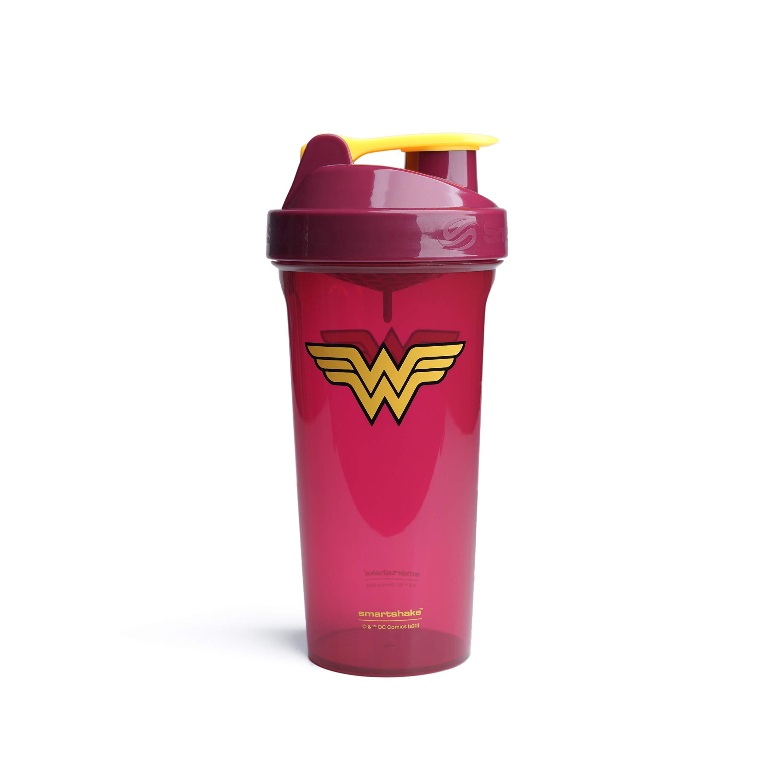 Smartshake Lite Justice League Protein Shaker Bottle 800ml – DC Comics Wonder Woman Water Bottle, Leakproof BPA Free Gym Shaker Bottle for Protein Shakes And Protein Powder, Wonder Woman