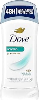 Invisible Solid Antiperspirant Deodorant Stick for Women, Sensitive, For All Day Underarm Sweat & Odor Protection 2.6 oz