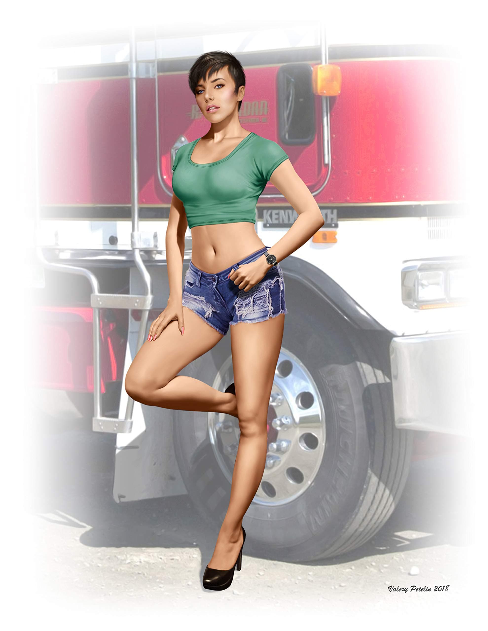 - Master Box 24061 "Looking for A Long HAUL Partner, Mindy 1/24 Scale Model KIT