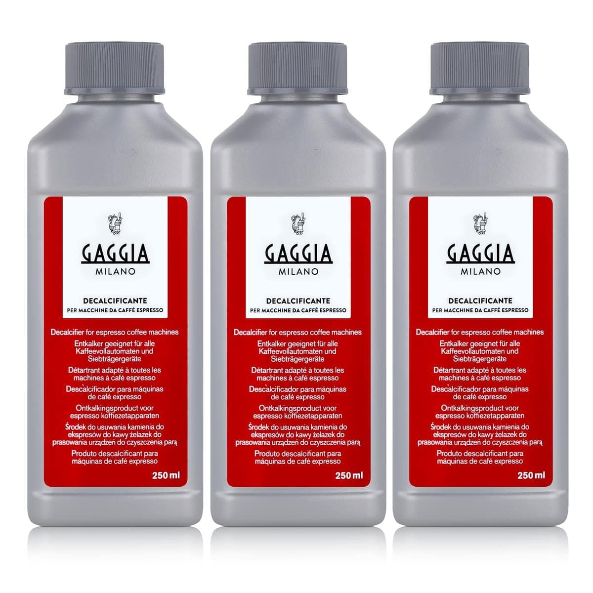 Gaggia Decalcifier Descaler Solution - 250ml,3 Bottles